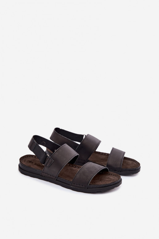 Mustad meeste sandaalid INBLU
