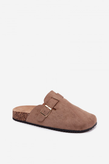 Naiste puhtad kuldsete klambritega khaki Alpine