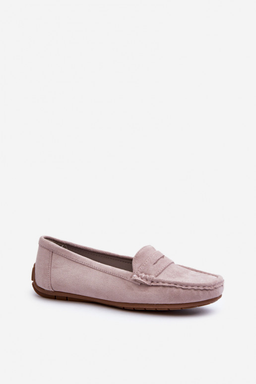 Elegantsed lillad seemisnahast mokasiinid Lenvie