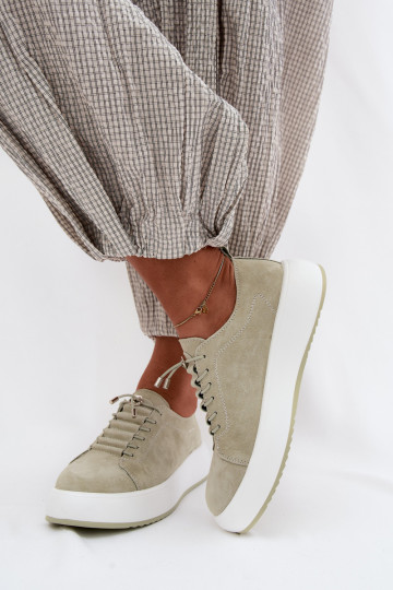 jalatsid Sneakers tüüpi jalanõud platvormigaPealturalnego seemisnakhsedu mündiroheline Blushy