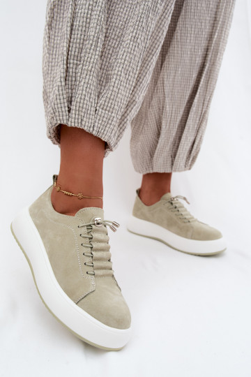 jalatsid Sneakers tüüpi jalanõud platvormigaPealturalnego seemisnakhsedu mündiroheline Blushy 2