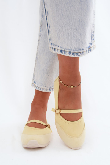 Kollased spordilised ballerinad rihmadega Charmy 2