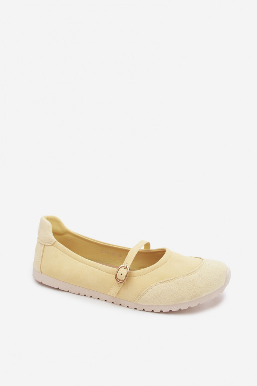 Kollased spordilised ballerinad rihmadega Charmy