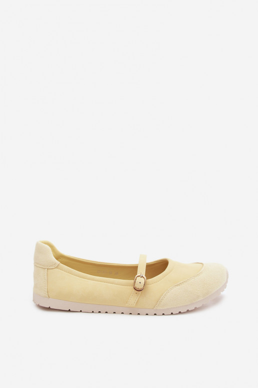 Kollased spordilised ballerinad rihmadega Charmy