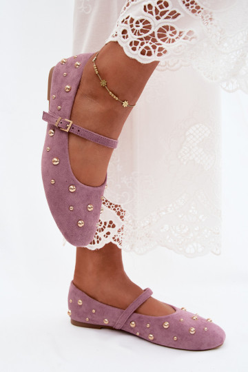 Ballettossud kaunistustega ja rihmadega violetset Cuddly