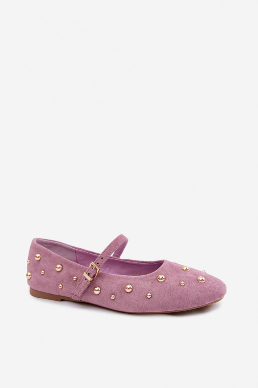 Ballettossud kaunistustega ja rihmadega violetset Cuddly