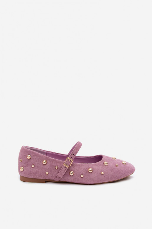 Ballettossud kaunistustega ja rihmadega violetset Cuddly