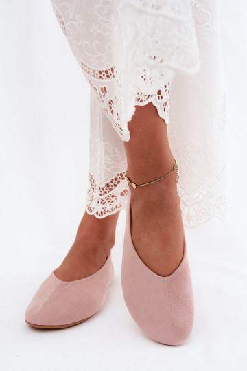 Ballerinad roosas kunstsuede Camdena 2