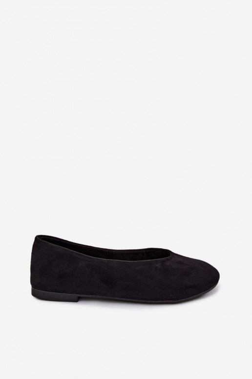 Mustad ballerina kingad kunstnubrist Camdena