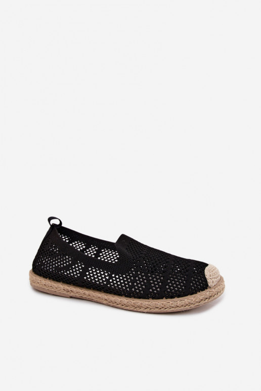 Mustad pitsilised espadrillid Candessa