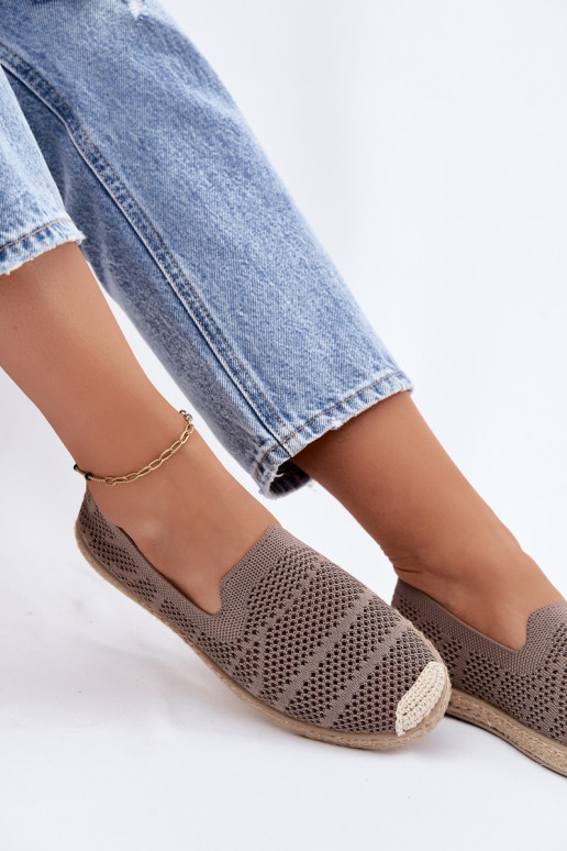 Ažūride khaki värvi espadrillid Candessa