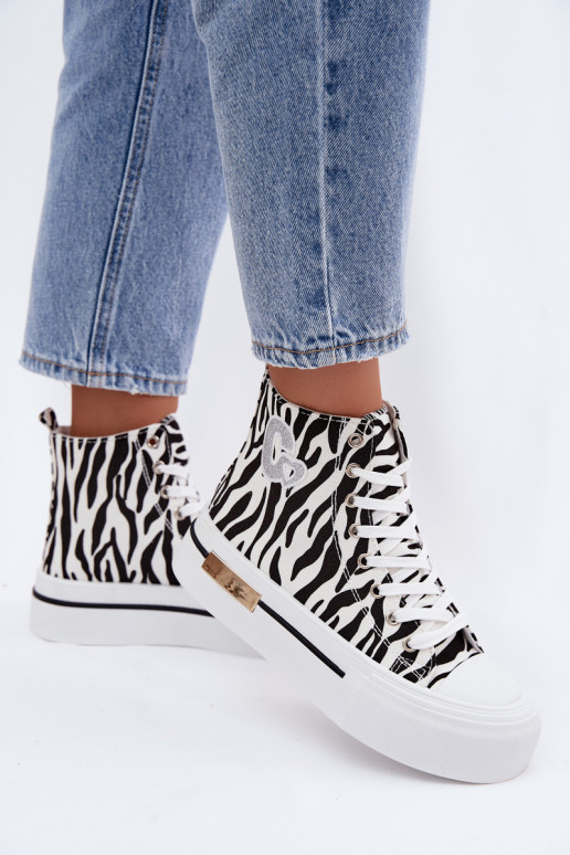 Vabaaja kingad platvormiga Zebra Meloria