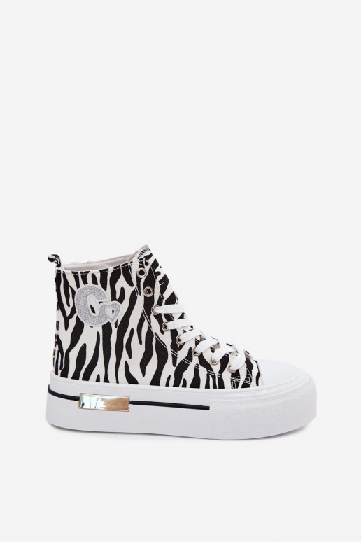 Vabaaja kingad platvormiga Zebra Meloria