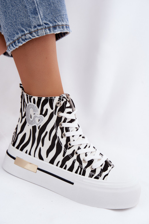 Vabaaja kingad platvormiga Zebra Meloria