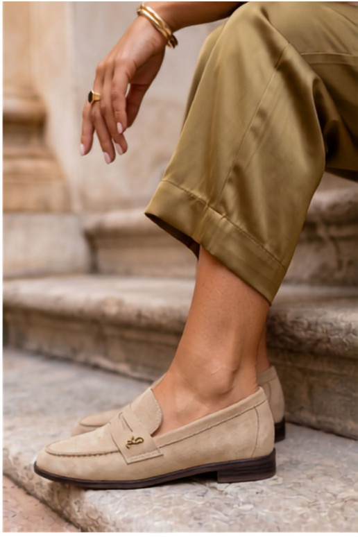 Liivased faux suede naiste mokasiinid Prestelle