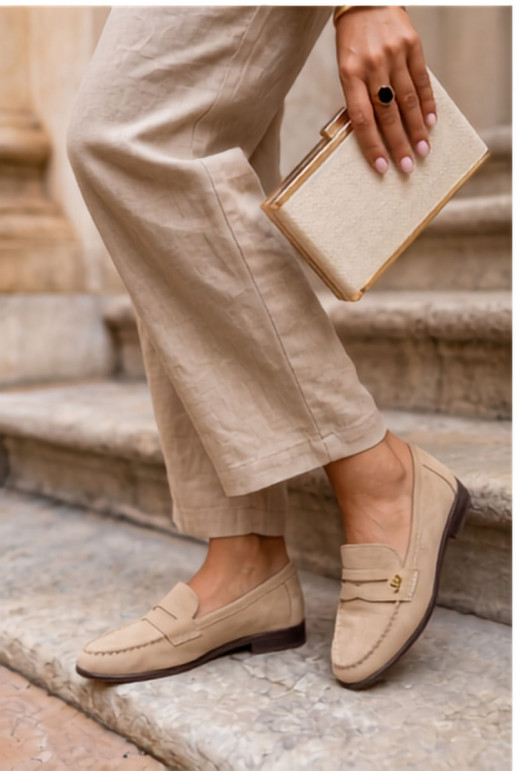 Liivased faux suede naiste mokasiinid Prestelle
