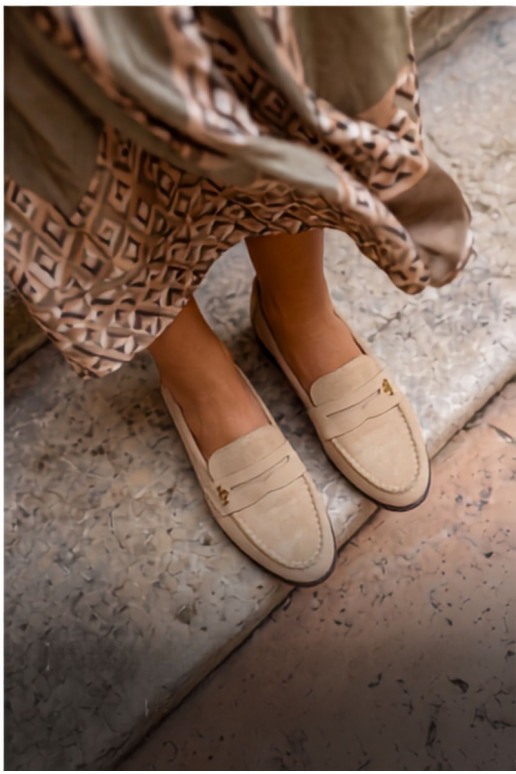 Liivased faux suede naiste mokasiinid Prestelle