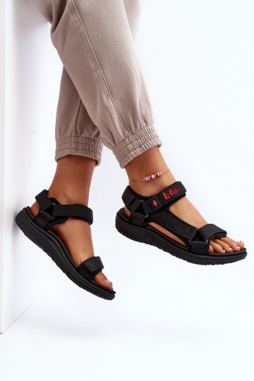 Naiste sandaalid kleepuvate kinnitustega mustad Lee Cooper LCIN-26-34-4423L 2