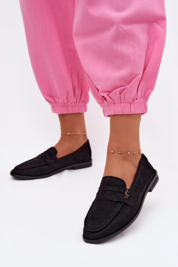 Must faux suede naiste mokasiinid Prestelle 2