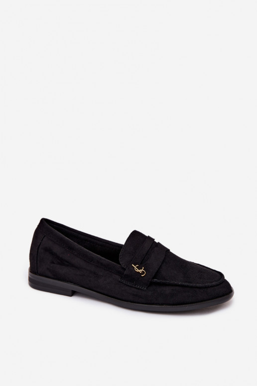 Must faux suede naiste mokasiinid Prestelle