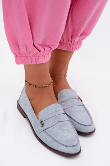 Sinised faux suede naiste mokasiinid Prestelle