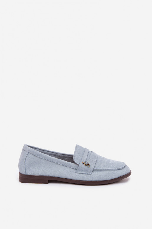 Sinised faux suede naiste mokasiinid Prestelle