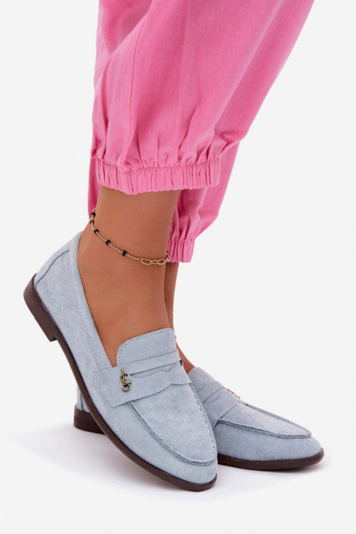 Sinised faux suede naiste mokasiinid Prestelle