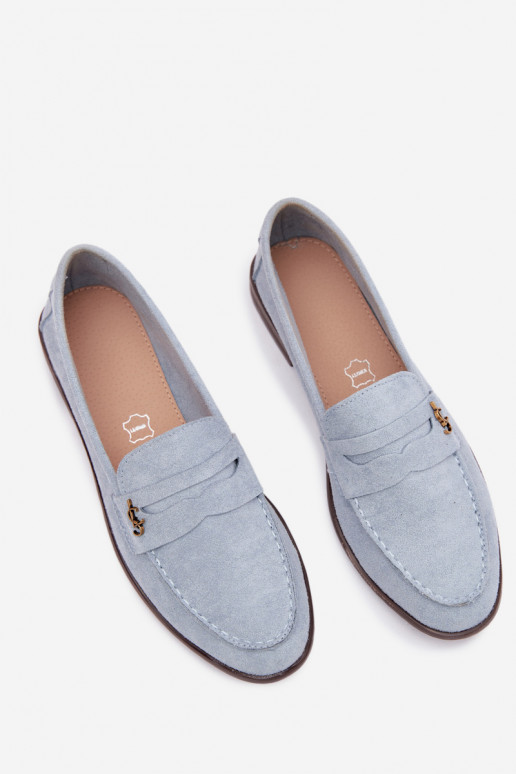 Sinised faux suede naiste mokasiinid Prestelle