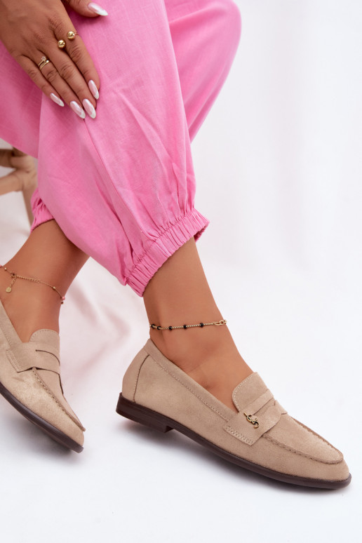 Liivased faux suede naiste mokasiinid Prestelle