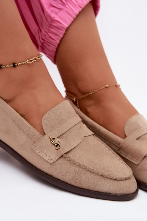 Liivased faux suede naiste mokasiinid Prestelle
