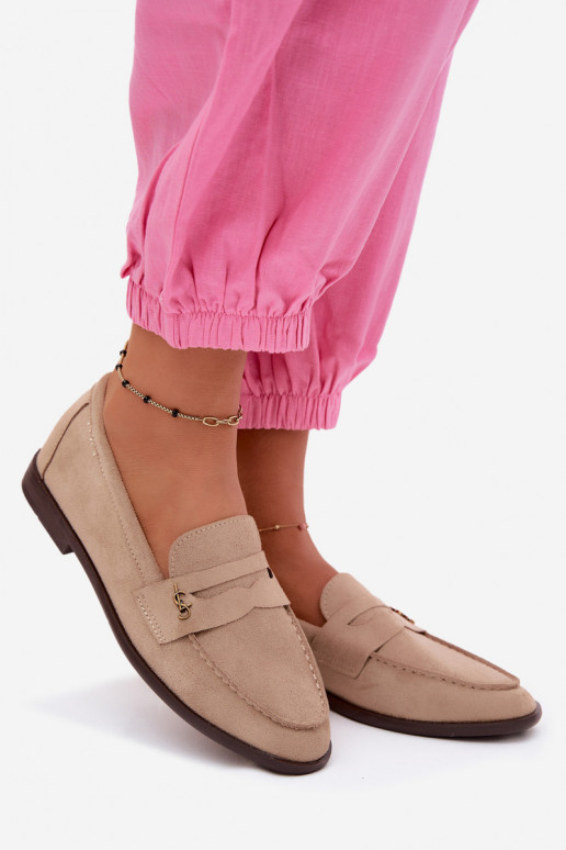 Liivased faux suede naiste mokasiinid Prestelle