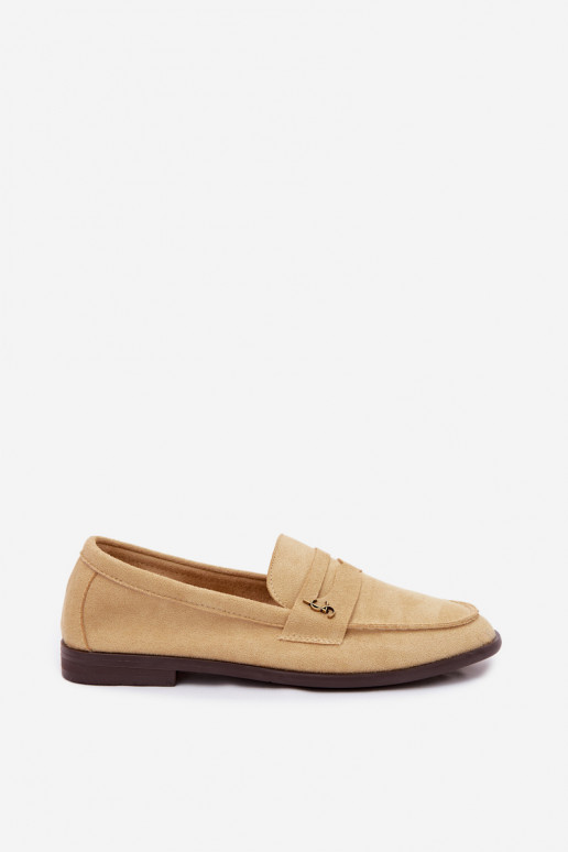 Kollased faux suede naiste mokasiinid Prestelle