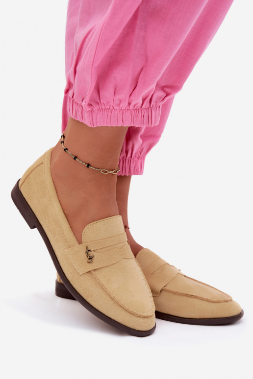 Kollased faux suede naiste mokasiinid Prestelle