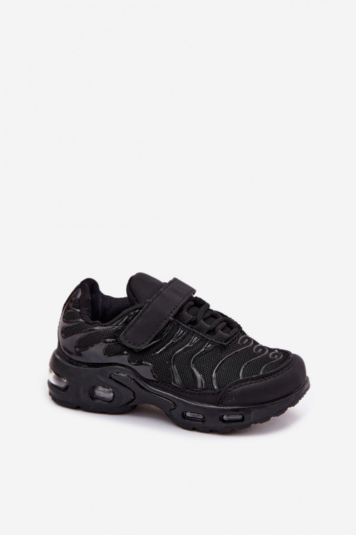 Laste spordijalatsid Velcro mustas Rider