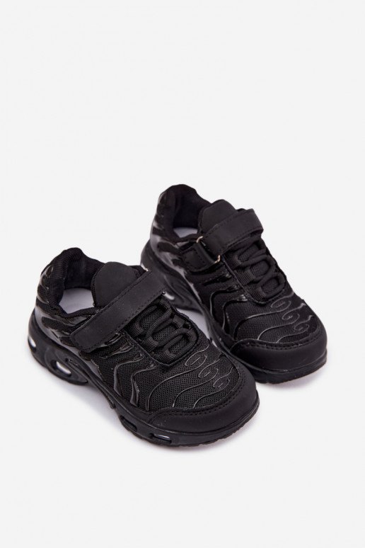 Laste spordijalatsid Velcro mustas Rider