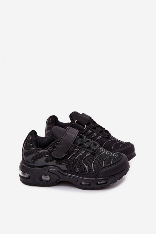 Laste spordijalatsid Velcro mustas Rider