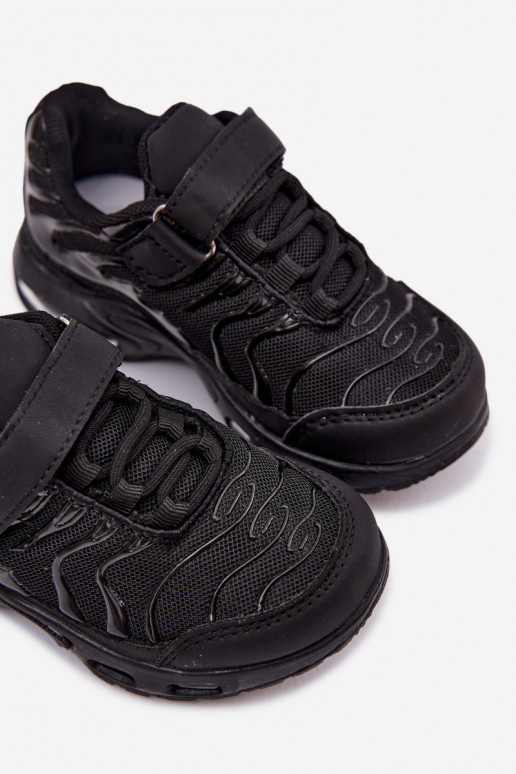 Laste spordijalatsid Velcro mustas Rider