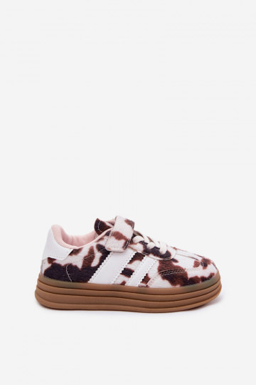 Laste spordijalatsid Velcro pruuni Satinia 2