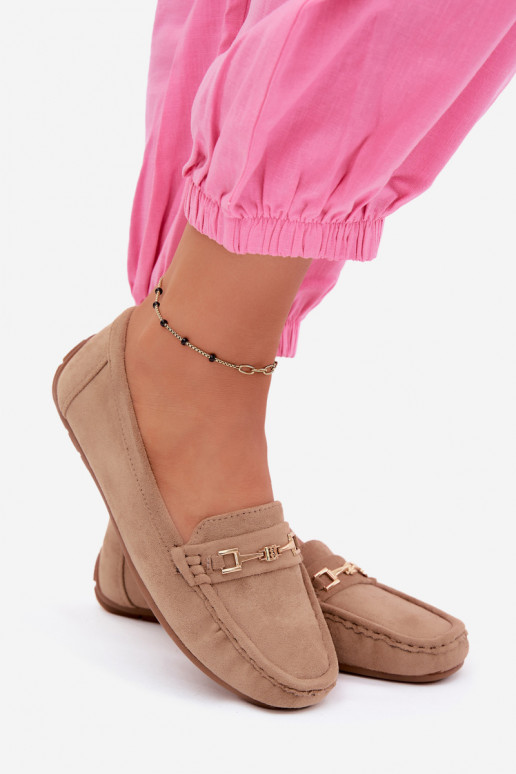 Klassikalised seemisnahast mokasiinid khaki Corinell