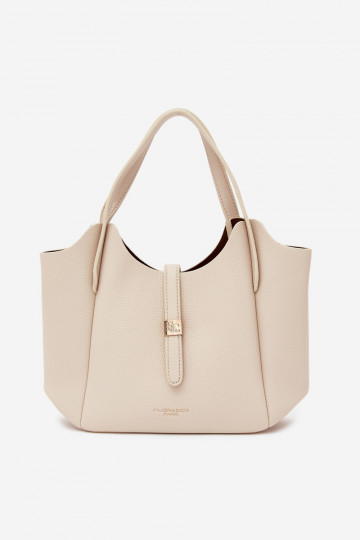 Heled liivakarva faux nahast kott Toffee