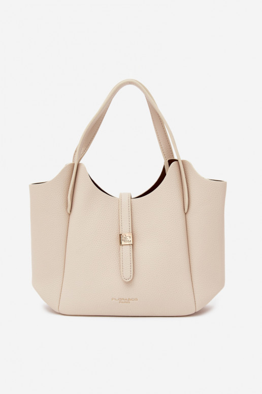 Heled liivakarva faux nahast kott Toffee
