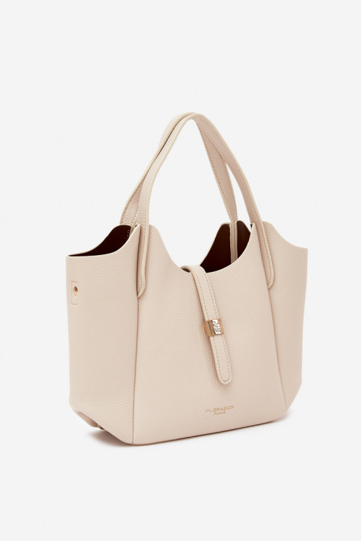 Heled liivakarva faux nahast kott Toffee