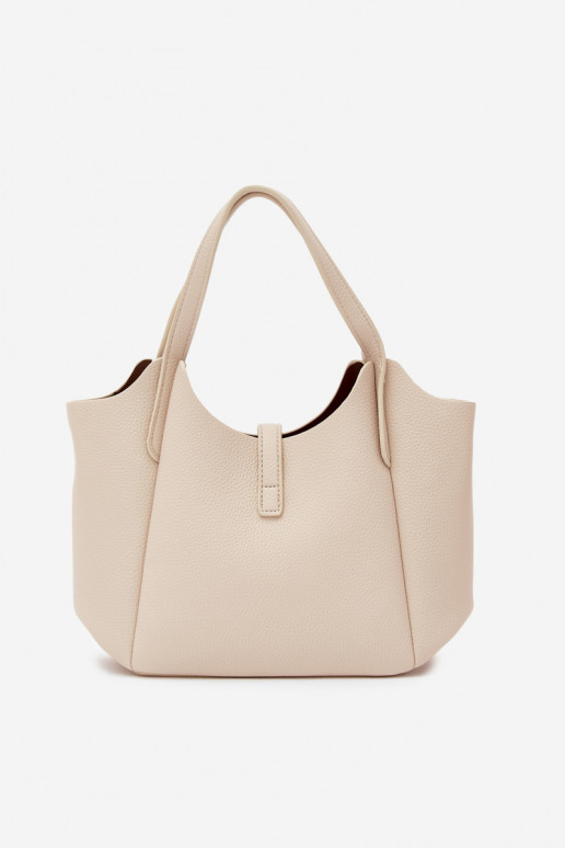 Heled liivakarva faux nahast kott Toffee