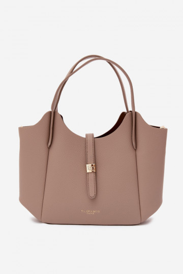 Ebaregulaarne faux nahast kott Toffee