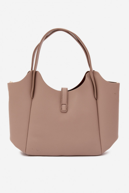 Ebaregulaarne faux nahast kott Toffee