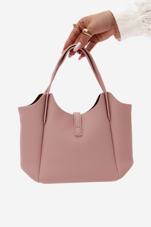 Roosa faux nahast kott Toffee