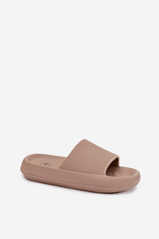 Naiste kerged vahtslippers paksul põhjal pruuni Querceria