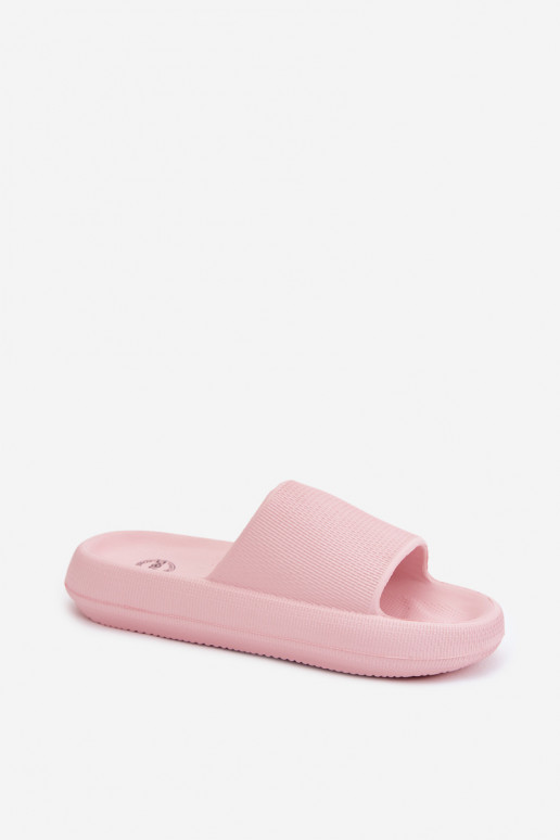 Naiste kerged vahtslippers paksul põhjal roosa Querceria