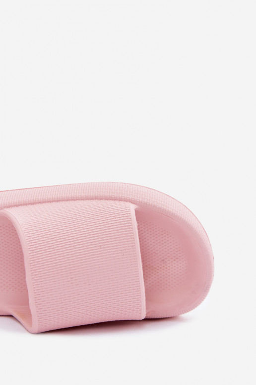 Naiste kerged vahtslippers paksul põhjal roosa Querceria