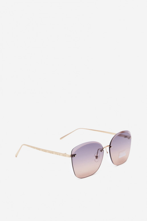 Rimless päikeseprillid UV 400 filtriga tumepruun